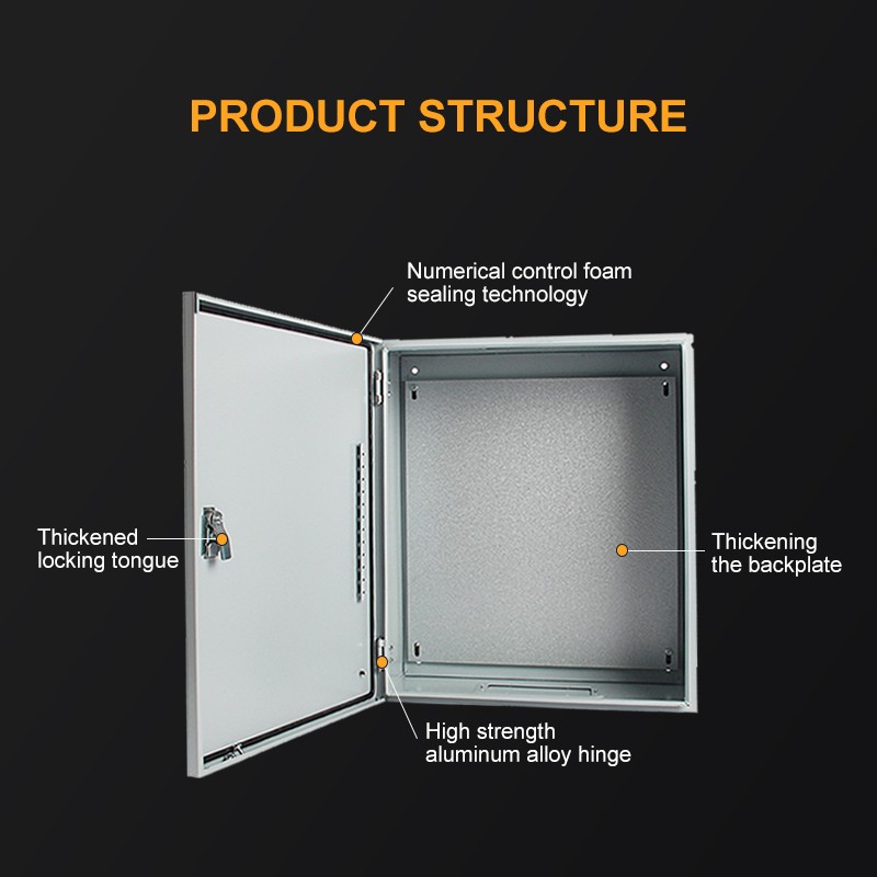 Fully welded Metal Enclosure IP65 with Mounting Plate